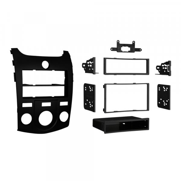 Metra 99-7338B Kia Forte 2010-2013 Installation Dash Kit for Double DIN/ISO Radios, Black