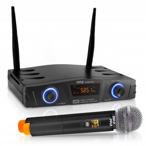 Pyle PDWM1980 Compact UHF Pro Wireless Microphone System w/Handheld Microphone