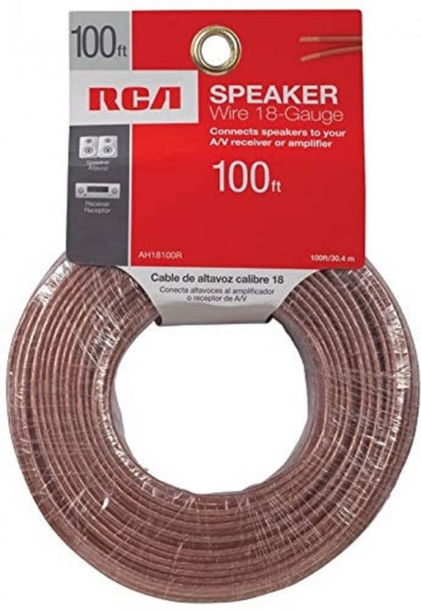 RCA AH18100R 18-Gauge Speaker Wire (100ft)