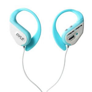 Pyle PWBH18BL Bluetooth Water Resistant Headphones Earbuds Blue