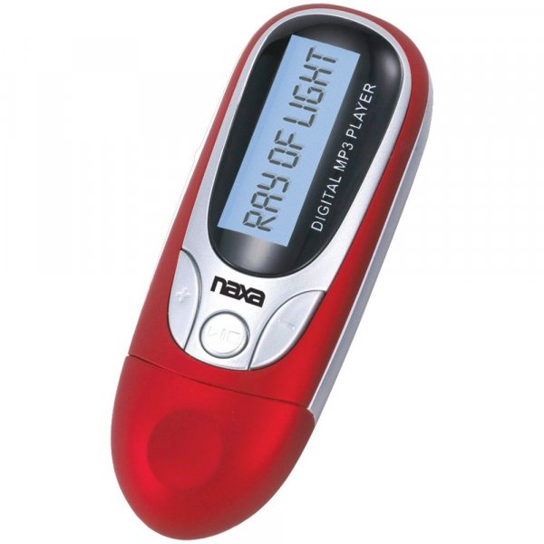 Naxa NM105RD Red MP3 Player with 4GB Built in flash memory LCD Display