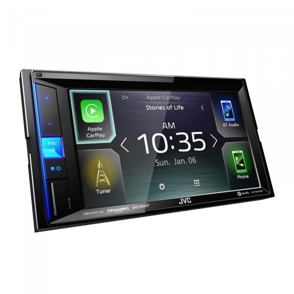 JVC KWM650BT 6.2" Ddin Media Receiver Touchscreen Bluetooth Carplay Front Usb