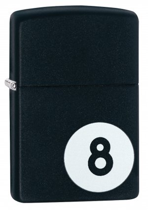 Zippo 28432 Windproof Lighter Billiards 8-Ball, Black Matte