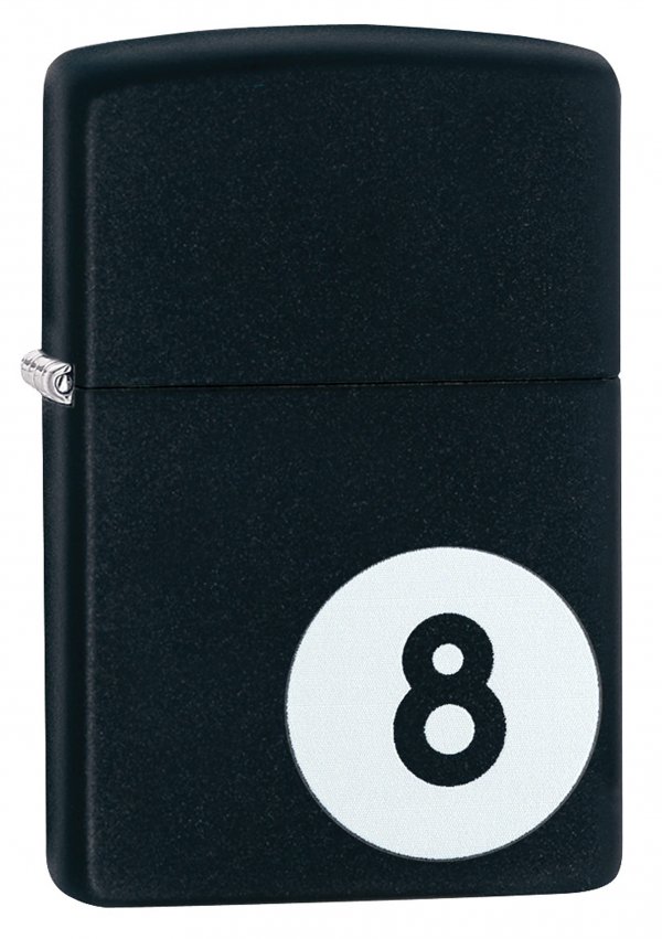 Zippo 28432 Windproof Lighter Billiards 8-Ball, Black Matte