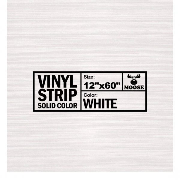 Moose Supply 12" x 60" Commercial Grade Vinyl Repair Strip, Solid White