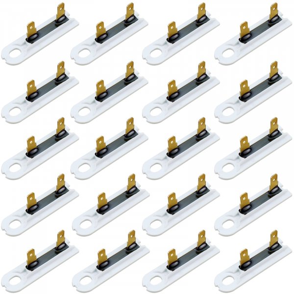 𝙐𝙥𝙜𝙧𝙖𝙙𝙚𝙙 20Pack 3392519 Dryer Thermal Fuse by Techecook - Replacement for Whirl-Pool Ken-More Dryers - Compatible for Part 80005 3388651 WP3392519VP 694511 Thermal Fuse (20 Pack)