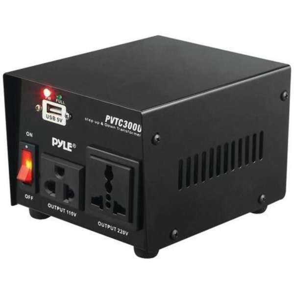 Pyle PVTC300U 300W Step Up & Down Voltage Converter Transformer AC 110/220 V
