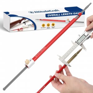 AltitudeCraft Overall Length Gauge Straight - Precision OAL Gauge for Reloading, Compatible with Bolt-Action and Single-Shot Firearms, Aluminum Replacement for C1000