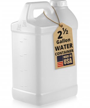 kitchentoolz 2.5 Gallon Water Jug & Used Oil Container Automotive Oil Jug