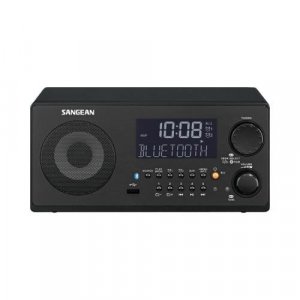 SANGEAN SNGWR22BK FM-RBDS/AM/USB Bluetooth Digital Tabletop Radio with Remote