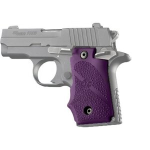 Hogue 38006 Sig Sauer P238 Rubber Gripfinger Grooves Purple