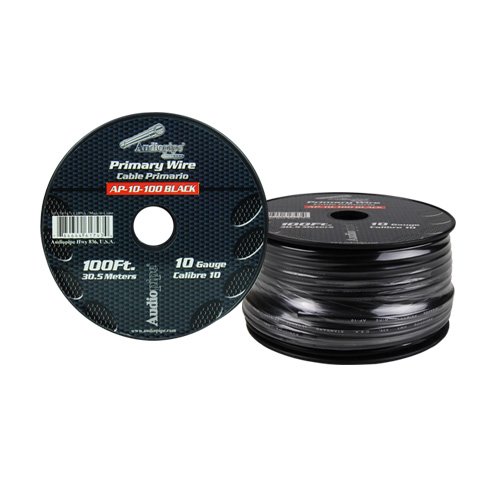 Audiopipe AP10100BK 10 Gauge 100Ft Primary Wire Black