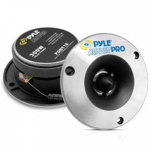 Pyle PDBT18 3.75'' 300 Watt Aluminum Bullet Titanium Horn Tweeter pair