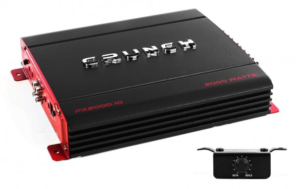 Crunch PX2000.1D PX Series 2000 Watt Class D Monoblock Car Amplifier