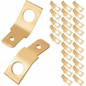 25Pcs Solderless Wire Connectors Non-Insulated Male to Male Electrical Adapter Spade Connectors 1/4" Male Tab Crimp Brass Copper Spade Terminals, Quick Disconnect Wire Connectors for Industrial Car