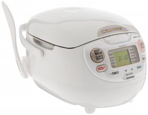 Zojirushi Ns ZCC10 Neuro Fuzzy Rice Cooker and Warmer (White)