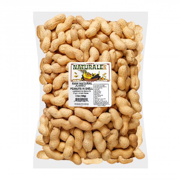 Naturalee Peanuts, Plain In Shell 2 lbs - Raw, Unsalted - Natural Healthy Snack, Squirrel or Wildlife Feed