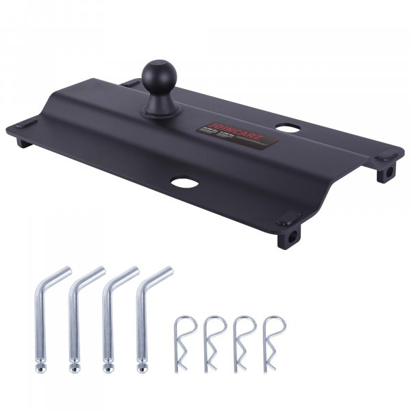 JOINCARZ Gooseneck Hitch Plate, 5th Wheel Adapter with 2-5/16" Ball