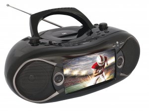Naxa NDL-287 7" Bluetooth® DVD Boom Box & TV