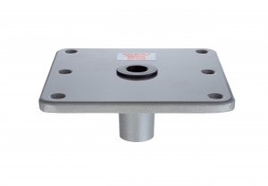 attwood SP-67749 Swivl-Eze Lock'N-Pin Aluminum 7-Inch x 7-Inch Marine Boat 3/4-Inch Pedestal Base