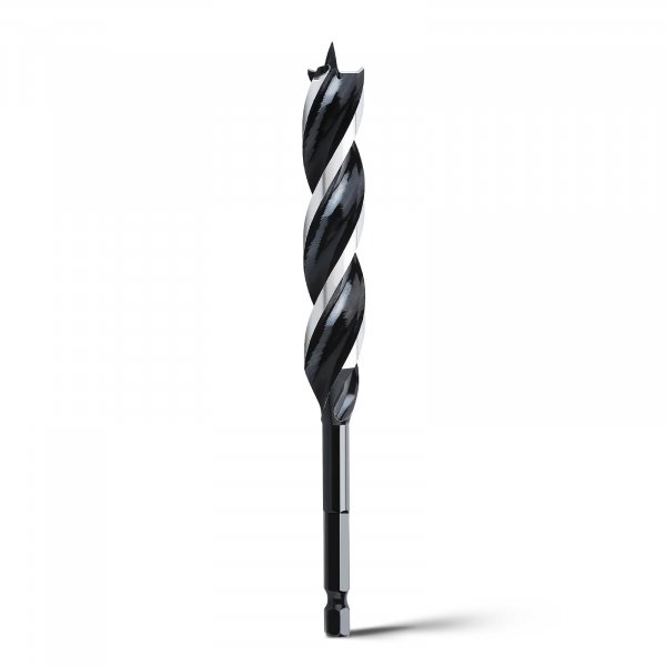 WOBLLMX 5/8" x 6" Auger Drill Bit for Soft and Hard Wood,1/4" Hex Shank
