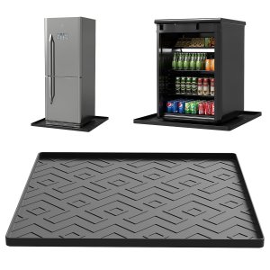 EWX Mini Fridge Silicone Mat 23.6"x23.6"x0.47" - Non-Slip, Spill-Proof, Drip Prevention | Ideal for Refrigerators, Washing Machines, Dryers, Wine Coolers, and Dishwashers