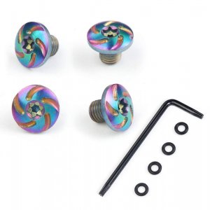 Cool Hand Customized Screws for Sig P238 P938 Grips, 4 Stainless Steel Screws, 4 O Rings, T10 Torx Key, Rainbow Color, CHS-3-P