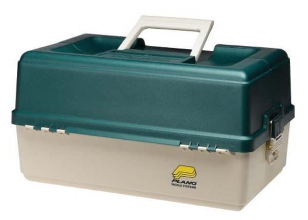 Plano 960602 Hip Roof Tackle Box XL  Dark Green Metallic/Beige