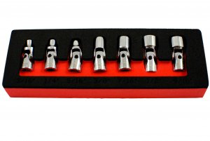 Astro 7407 1/4 Inch Drive Flex Socket Set 6 Point  SAE 7Piece