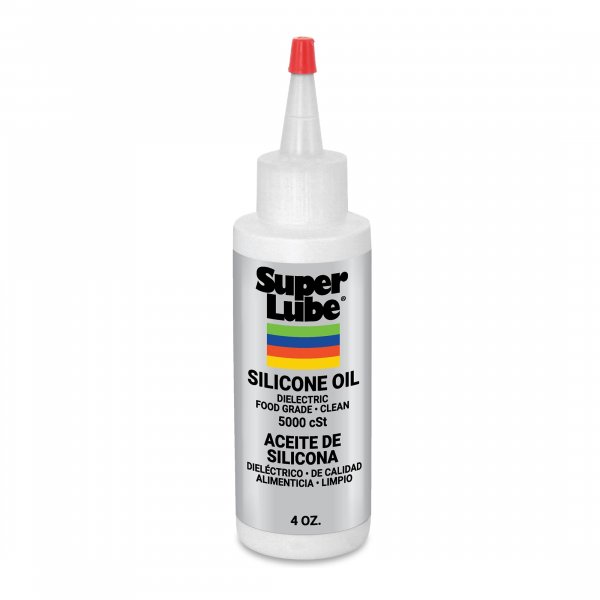 Super Lube Silicone Oil High & Low Temp CST (Clear, 4oz Bottle) | NSF Certified Food Grade & Clean | High and Low Temp Stable