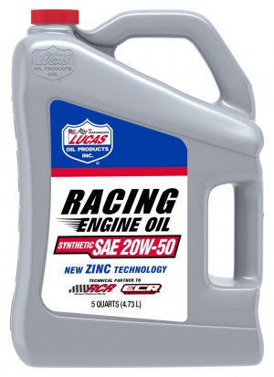 Lucas Oil 10616 Synthetic Sae 20W 50 Racing Motor Oil 5 Quart