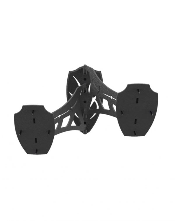 Skull Hooker DSM-BLK Dual Shoulder Mount Black