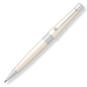 Cross AT04922 Beverly Pearlescent White Lacquer Ballpoint Pen Medium Tip