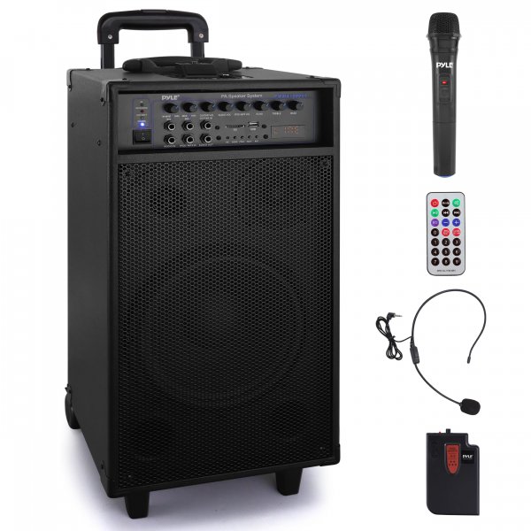 Pyle PWMA1090UI 800 Watt Portable PA Sound System w/ iPod/iPhone dock