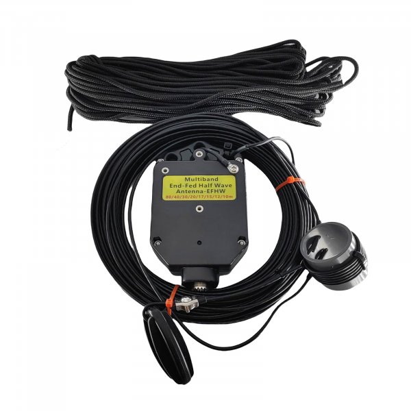 JYR8010-150W End Fed Half Wave Antenna for Ham Radio 8 Band 10m 12m 15m 17m 20m 30m 40m 80m Long Wire Antenna, 1:64 Balun No Tuning Great for POTA/SOTA