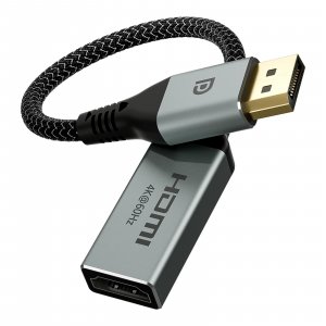 VCELINK 4K Display Port to HDMI Adapter [4K@60Hz, 2K@165Hz, 2K@144Hz]