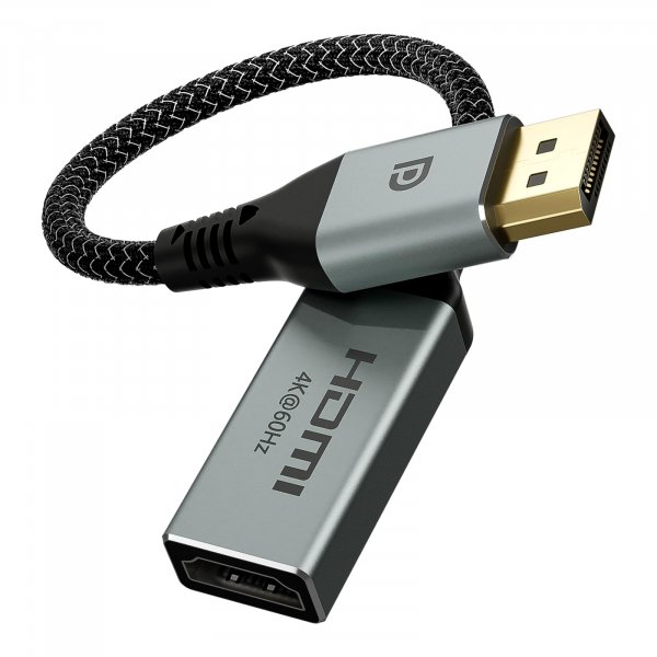 VCELINK 4K Display Port to HDMI Adapter [4K@60Hz, 2K@165Hz, 2K@144Hz]