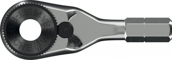 Wera Tools 05003662001 8011 Zyklop Mini 4 Bit ratchet, 1/4", 1/4" x 50 mm