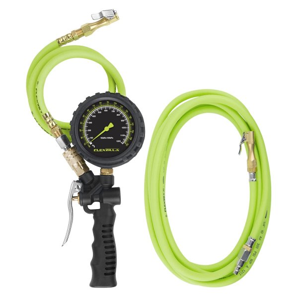 Flexzilla AL2025FZ2 Combo Inflator Kit w/Flexzilla Air Hose 3' & 15' Extensions