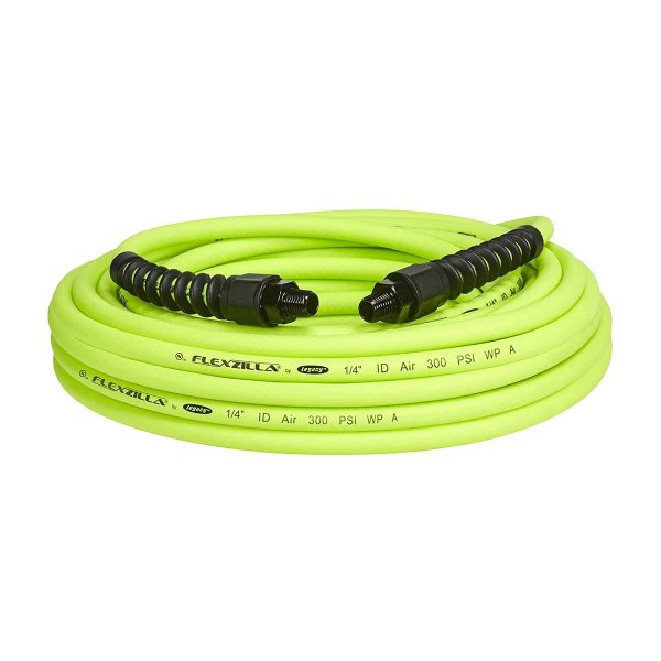 Flexzilla HFZP1450YW2 Pro Air Hose 1/4In X 50Ft 1/4In MNPT Fittings