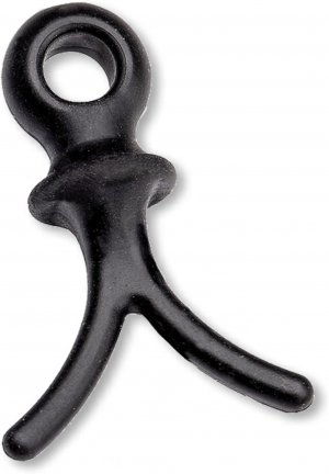 Pine Ridge Archery Wishbone Bow String and Cable Dampener for Noise Reduction and Vibration Control - Black - Pack of 12