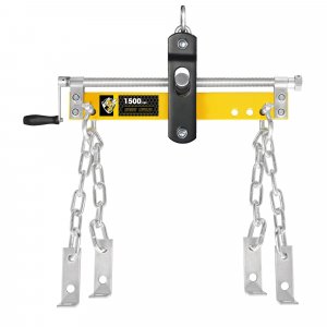 YELLOW JACKET Engine Hoist Shop Crane Engine Leveler 1500lbs Steel with Ball Bearing and Adjustable Handle