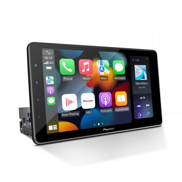 Pioneer DMH-WT3800NEX 9" Capacitive Touchscreen, Floating Display – Wireless & Wired Apple CarPlay & Android Auto, Amazon Alexa, Bluetooth, FLAC, Backup Camera, HD Radio