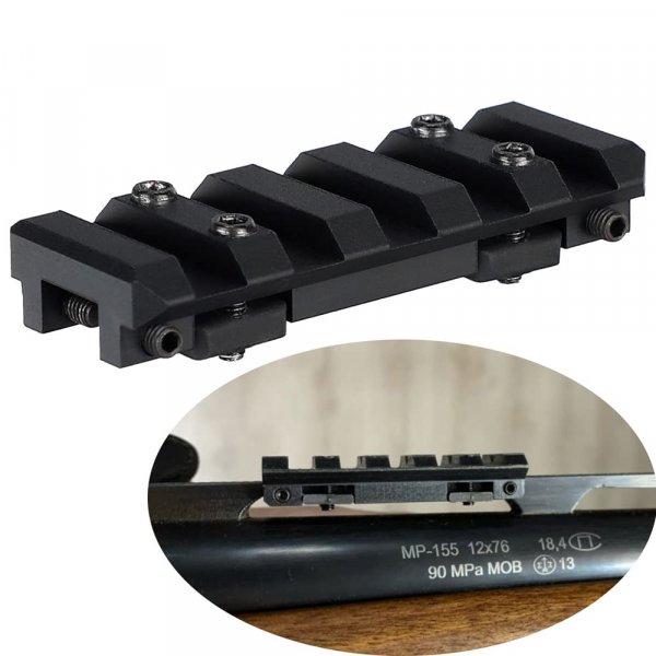 ohhunt Picatinny Ventilated Rib Rail Scope Mount for The IZH-27 MR-153/155 MP-233 TOZ-120 MTs21-12 TOZ-84 (3.35inch)