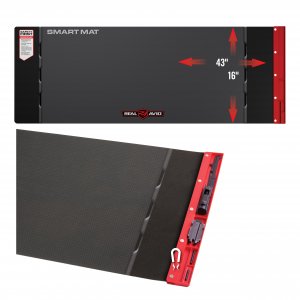Real Avid Gun Cleaning Mat for Rifles & Shotguns, 43”x16” Oil & Solvent Resistant Long Gun Cleaning Mat with Magnetic Parts Tray, Non-Slip Padded Gun Workbench Mat for Rifle & Shotgun Maintenance
