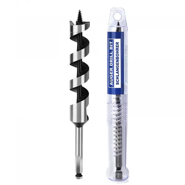 1" X 9" Auger Bit for Wood, 26x230mm Hex Long Auger Drill Bit