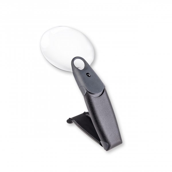 Carson FH25 3.5 Inch Hands Free Magnifier 2.5x LED LIGHTED with 5x Spot Lens