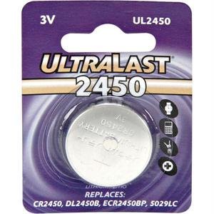 Ultralast UL2450 UL2450 CR2450 Lithium Coin Cell Battery