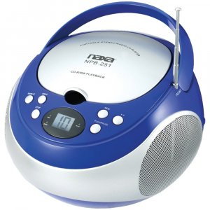 Naxa NPB251BL Portable CD Player with AM/FM Blue