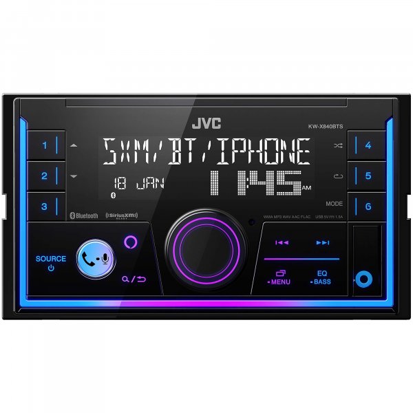 JVC KWX840BTS Double Din Mechless Am/Fm/Bt